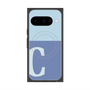 プレミアムスクエアケース with Pixelsnap［ オリジナル - initial two tone - C blue ］