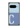 プレミアムスクエアケース with Pixelsnap［ オリジナル - initial two tone - C blue ］
