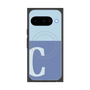プレミアムスクエアケース with Pixelsnap［ オリジナル - initial two tone - C blue ］