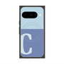 プレミアムスクエアケース with Pixelsnap［ オリジナル - initial two tone - C blue ］