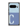 プレミアムスクエアケース with Pixelsnap［ オリジナル - initial two tone - C blue ］
