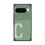 プレミアムスクエアケース with Pixelsnap［ オリジナル - initial two tone - C green ］