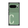 プレミアムスクエアケース with Pixelsnap［ オリジナル - initial two tone - C green ］