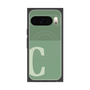 プレミアムスクエアケース with Pixelsnap［ オリジナル - initial two tone - C green ］