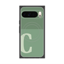 プレミアムスクエアケース with Pixelsnap［ オリジナル - initial two tone - C green ］