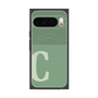 プレミアムスクエアケース with Pixelsnap［ オリジナル - initial two tone - C green ］