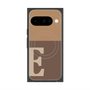プレミアムスクエアケース with Pixelsnap［ オリジナル - initial two tone - E brown ］