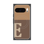 プレミアムスクエアケース with Pixelsnap［ オリジナル - initial two tone - E brown ］