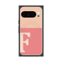 プレミアムスクエアケース with Pixelsnap［ オリジナル - initial two tone - F pink ］