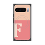 プレミアムスクエアケース with Pixelsnap［ オリジナル - initial two tone - F pink ］