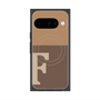 プレミアムスクエアケース with Pixelsnap［ オリジナル - initial two tone - F brown ］