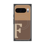 プレミアムスクエアケース with Pixelsnap［ オリジナル - initial two tone - F brown ］