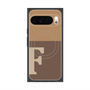プレミアムスクエアケース with Pixelsnap［ オリジナル - initial two tone - F brown ］
