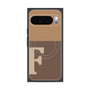 プレミアムスクエアケース with Pixelsnap［ オリジナル - initial two tone - F brown ］