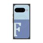 プレミアムスクエアケース with Pixelsnap［ オリジナル - initial two tone - F blue ］