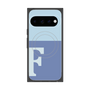 プレミアムスクエアケース with Pixelsnap［ オリジナル - initial two tone - F blue ］