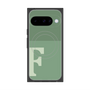 プレミアムスクエアケース with Pixelsnap［ オリジナル - initial two tone - F green ］