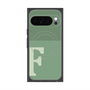 プレミアムスクエアケース with Pixelsnap［ オリジナル - initial two tone - F green ］