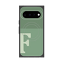 プレミアムスクエアケース with Pixelsnap［ オリジナル - initial two tone - F green ］