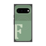 プレミアムスクエアケース with Pixelsnap［ オリジナル - initial two tone - F green ］