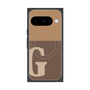 プレミアムスクエアケース with Pixelsnap［ オリジナル - initial two tone - G brown ］