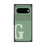 プレミアムスクエアケース with Pixelsnap［ オリジナル - initial two tone - G green ］