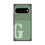 プレミアムスクエアケース with Pixelsnap［ オリジナル - initial two tone - G green ］