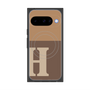 プレミアムスクエアケース with Pixelsnap［ オリジナル - initial two tone - H brown ］