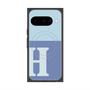 プレミアムスクエアケース with Pixelsnap［ オリジナル - initial two tone - H blue ］