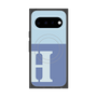 プレミアムスクエアケース with Pixelsnap［ オリジナル - initial two tone - H blue ］