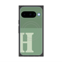 プレミアムスクエアケース with Pixelsnap［ オリジナル - initial two tone - H green ］