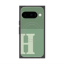 プレミアムスクエアケース with Pixelsnap［ オリジナル - initial two tone - H green ］