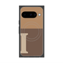プレミアムスクエアケース with Pixelsnap［ オリジナル - initial two tone - I brown ］