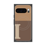 プレミアムスクエアケース with Pixelsnap［ オリジナル - initial two tone - I brown ］