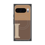 プレミアムスクエアケース with Pixelsnap［ オリジナル - initial two tone - I brown ］
