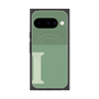 プレミアムスクエアケース with Pixelsnap［ オリジナル - initial two tone - I green ］