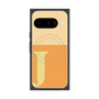 プレミアムスクエアケース with Pixelsnap［ オリジナル - initial two tone - J orange ］
