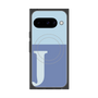 プレミアムスクエアケース with Pixelsnap［ オリジナル - initial two tone - J blue ］