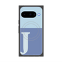 プレミアムスクエアケース with Pixelsnap［ オリジナル - initial two tone - J blue ］