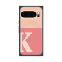 プレミアムスクエアケース with Pixelsnap［ オリジナル - initial two tone - K pink ］