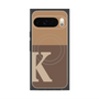 プレミアムスクエアケース with Pixelsnap［ オリジナル - initial two tone - K brown ］