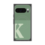 プレミアムスクエアケース with Pixelsnap［ オリジナル - initial two tone - K green ］