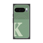 プレミアムスクエアケース with Pixelsnap［ オリジナル - initial two tone - K green ］