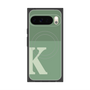 プレミアムスクエアケース with Pixelsnap［ オリジナル - initial two tone - K green ］