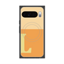 プレミアムスクエアケース with Pixelsnap［ オリジナル - initial two tone - L orange ］