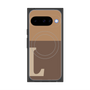 プレミアムスクエアケース with Pixelsnap［ オリジナル - initial two tone - L brown ］