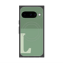 プレミアムスクエアケース with Pixelsnap［ オリジナル - initial two tone - L green ］