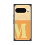 プレミアムスクエアケース with Pixelsnap［ オリジナル - initial two tone - M orange ］