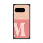 プレミアムスクエアケース with Pixelsnap［ オリジナル - initial two tone - M pink ］