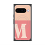 プレミアムスクエアケース with Pixelsnap［ オリジナル - initial two tone - M pink ］